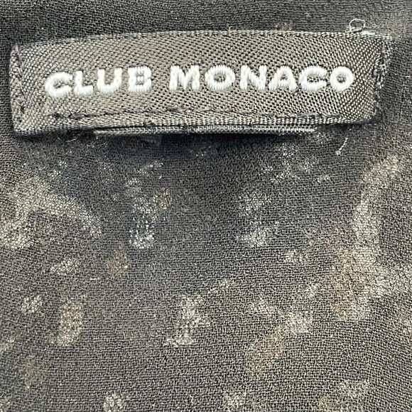 CLUB MONACO Women's Mini Dress Multicolor Sheer 3/4 sleeves Size 8 - Picture 10 of 10